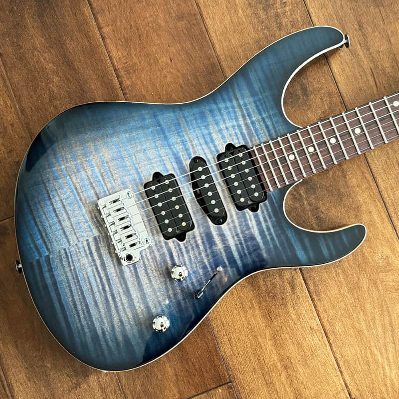 Suhr Modern Plus HSH Trans Whale Blue Burst Roasted Maple Pau Ferra Neck 76778 image 1
