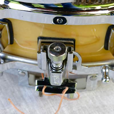 Pearl J R ROBINSON  14 X 4 SNARE DRUM, VERY RARE - NATURAL MAPLE   FINNISH,  STUNNING, MINT. image 7