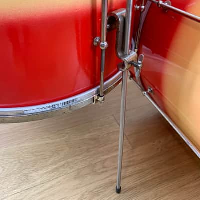Decolite 4-Piece Drum Set Vintage Gretsch Jasper Shells 13-16-20-5x14 60s - Red Yellow Duco image 7