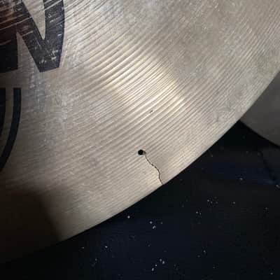 Sabian Cymbal Pack 13” Studio Crash + 16” Stage Crash Cracked Preowned image 8