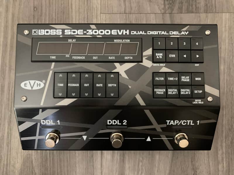 Boss SDE-3000EVH Dual Digital Delay 2023 - Present - Black / Grey Stripes image 1