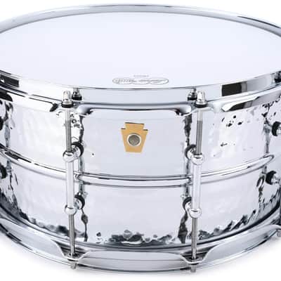 Ludwig Supraphonic Hammered LM402KT 6.5 x 14-inch Snare Drum - Chrome image 1