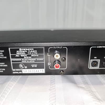 Pioneer TX-V70 AM/FM Tuner 1980's - Silver image 7