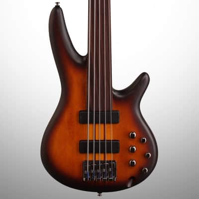 Ibanez SRF705 Portamento Fretless Electric Bass, 5-String - Brown Burst, Open Box (Very Good) image 1