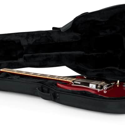 Gator Cases Lightweight Polyfoam Guitar Case for SG Double Cut-away Guitars (GL-SG) image 4