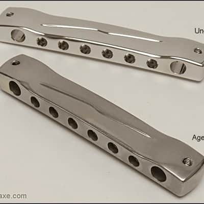Compensated Trapeze Tailpiece for 1952 1953 Gibson Les Paul Goldtop - MojoAxe CTT image 5