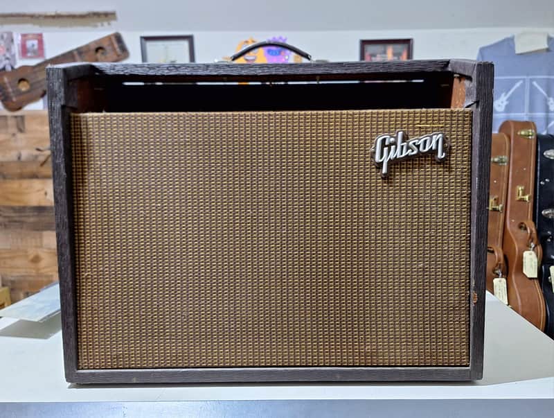 1964 Gibson GA-25 RVT Amp Cabinet And Spring Reverb Tank image 1