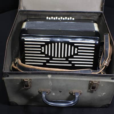 An Italian Made  12 Bass Accordion in it's Original Case image 1