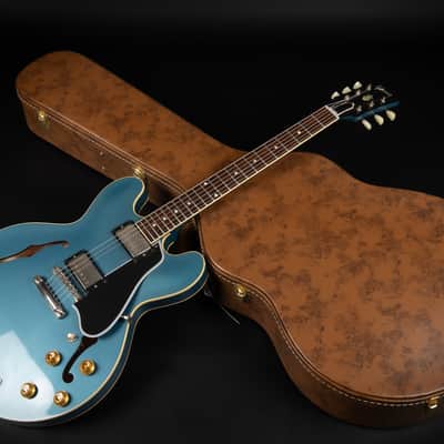 2023 Gibson Custom Shop '59 ES-335 Dot Reissue - Pelham Blue VOS | USA Vintage 1959 Semi-Hollow Custombucker AlNiCo III Unpotted Humbucker 3.39kg | CoA OHSC image 25