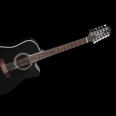 Takamine - EF381SC 12 String - Black Acoustic/Electric image 2