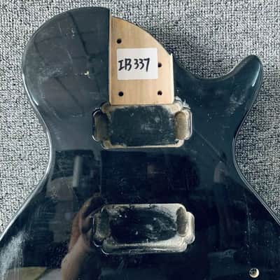 Black Single Cut Basswood Guitar Body image 3