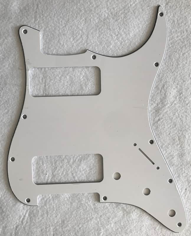 For Fender Stratocaster Strat P90 2 Pickup Guitar Pickguard, 3 Ply White image 1