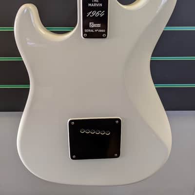Burns 'The Marvin' 1964 Reissue White Signature Electric Guitar image 11