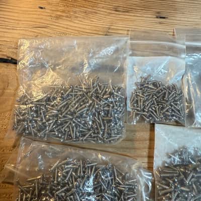 bulk lot of tuner threaded bushings machine head screws for luthier repairs C image 3