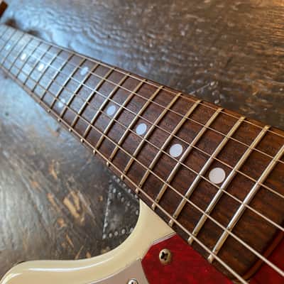Fender Japan Early 1993 FujiGen-Buiilt Jaguar 1966 Reissue MIJ N-Serial 1993-94 Olympic White image 9