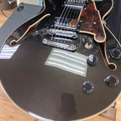 D'Angelico Premier SS Semi-Hollow Black Flake image 1