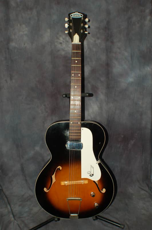 1962 Truetone by Kay N1 Archtop Electric Pancake Case Pickup Neck