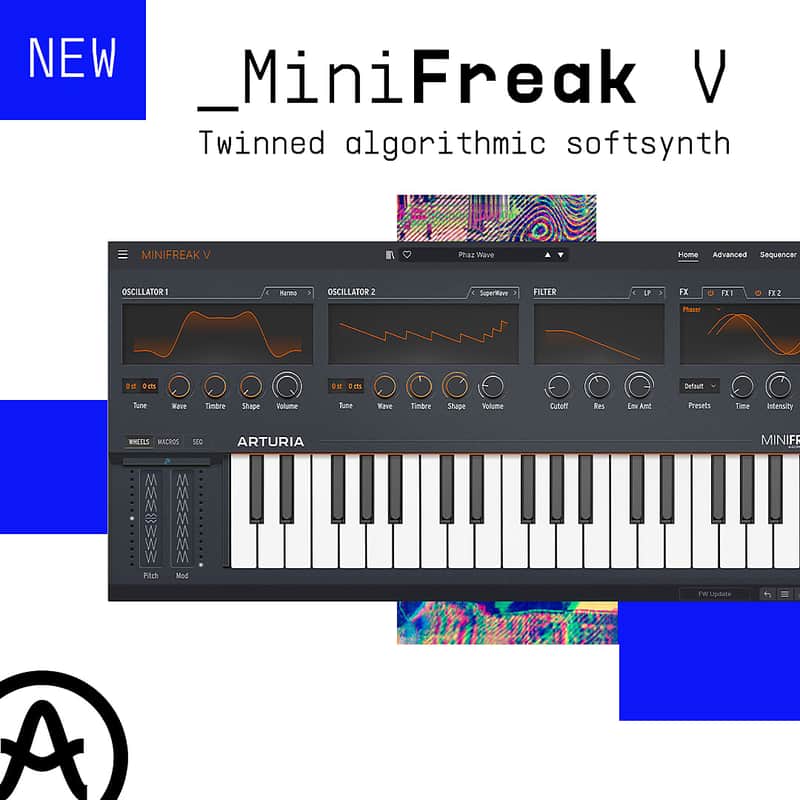 Arturia MiniFreak V Synthesizer Virtual Instrument Software image 1