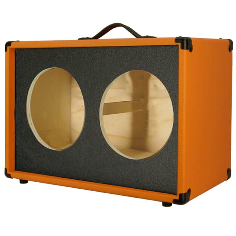 2x10 Guitar speaker Extencion empty cabinet Orange Textured tolex