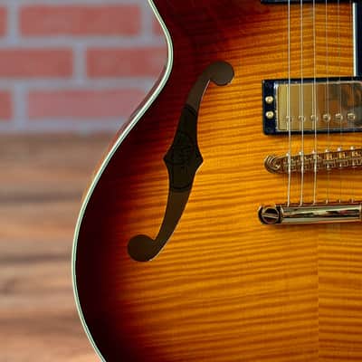 Yamaha SA2200 Violin Semi-Hollow Electric Guitar - Violin Sunburst image 4