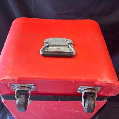 Frankie Banali's Quiet Riot Protechtor - 31x14x11" Rolling Hardware Hard Case, Stenciled 1980s–1990s - Orange image 7