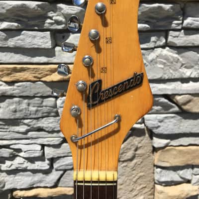 Teisco Crescendo 1960's Blue/Sparkle Teardrop Vintage - Rare image 4