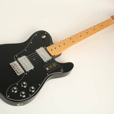 Fender American Vintage II 1975 Telecaster Deluxe  Maple Fingerboard Black V17133 image 4