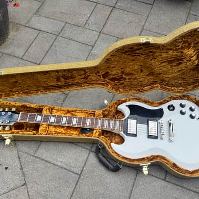 Upgraded Burny ‘63 RSG-55 White – Epiphone Inspired By Gibson SG Killer – Seymour Duncan / Grover / CTS / Switchcraft image 1