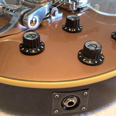 Guild DeArmond M-77T -- Near-Mint; 2001; Solar Bronze; Made in Korea; USA 2K Pickups; All-Original image 20