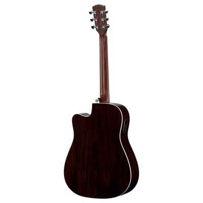 Alvarez AD70CE BLACK Dreadnought Guitar with Cutaway/Pickup - Black (NEW DEMO) image 6