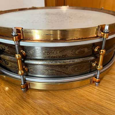 Ludwig  Black Beauty 14x4 Snare Drum  Vintage 20s Dance Model image 3