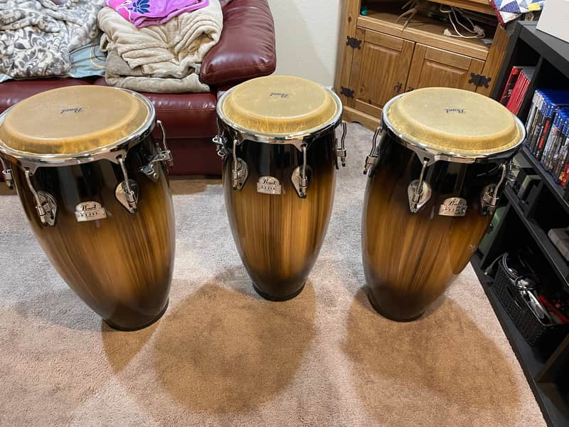 Pearl Elite Series Quinto, Conga, Mocha Burst image 1