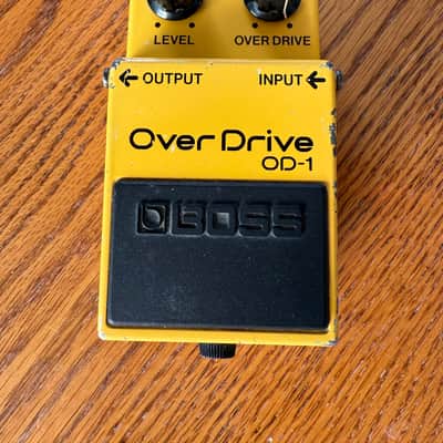 Boss OD-1 Over Drive (Black Label) 1977 - 1985 - Yellow image 1