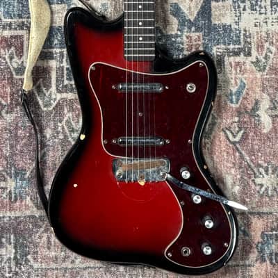 1960s Silvertone 1452 Hornet Vintage Danelectro Made In USA Electric Guitar W/ Strap! image 7