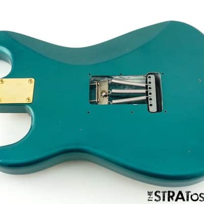 Fender Custom Shop 55 Journeyman LOADED BODY Strat Gold Hardware Ocean Turquoise image 4