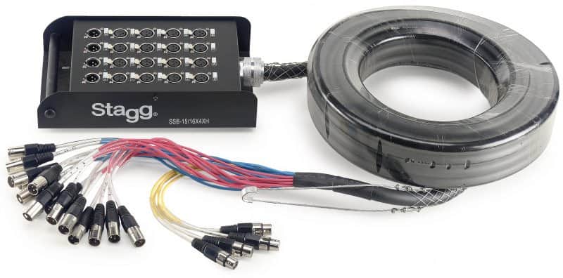 Stagg Stagebox 16 XLR F/4 XLR M- 15M 50' Drop Box Stage Snake Ssb-15/16x4xh image 1