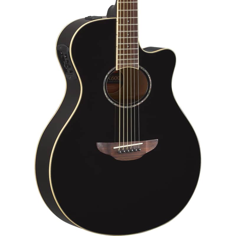 Yamaha APX600 Thinline with Electronics Black | Reverb