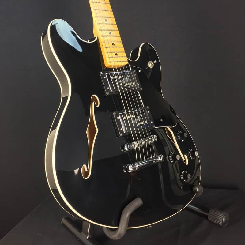 Fender Starcaster Semi-Hollowbody Electric Guitar, Black image 1
