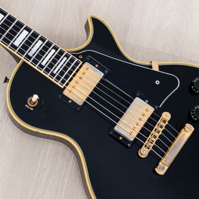 1981 Gibson Les Paul Custom Black Beauty Vintage Guitar, 100% Original w/ Tim Shaw PAFs, Case image 7
