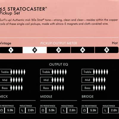 Fender 099-2237-000 Pure Vintage '65 Stratocaster Pickup Set & Mojotone Solderless Harness image 9