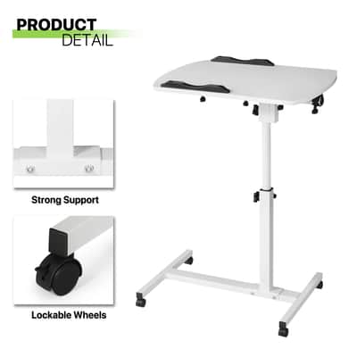Rolling Adjustable Laptop Desk – Mobile DJ & Music Production Workstation imagen 7
