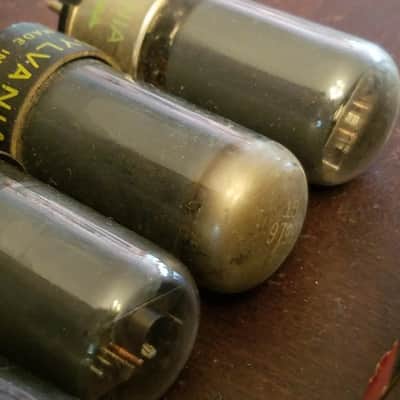 RCA etc. Pair (2) 35L6GT/G Beam Pentode tNOS TESTED Vacuum Tube grey glass 35L6GT Audio 1936-1954 image 7