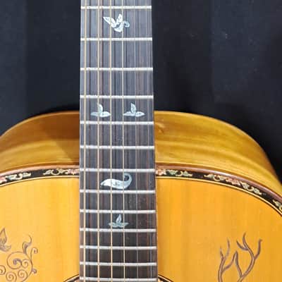 Blueberry Handmade Grand Concert Acoustic Guitar Tree of Life image 4