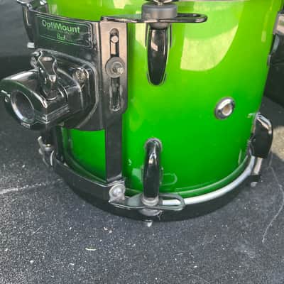 Pearl Masters Custom MMX 10x9 Rack Tom Early 2000’s - Emerald Fade image 3