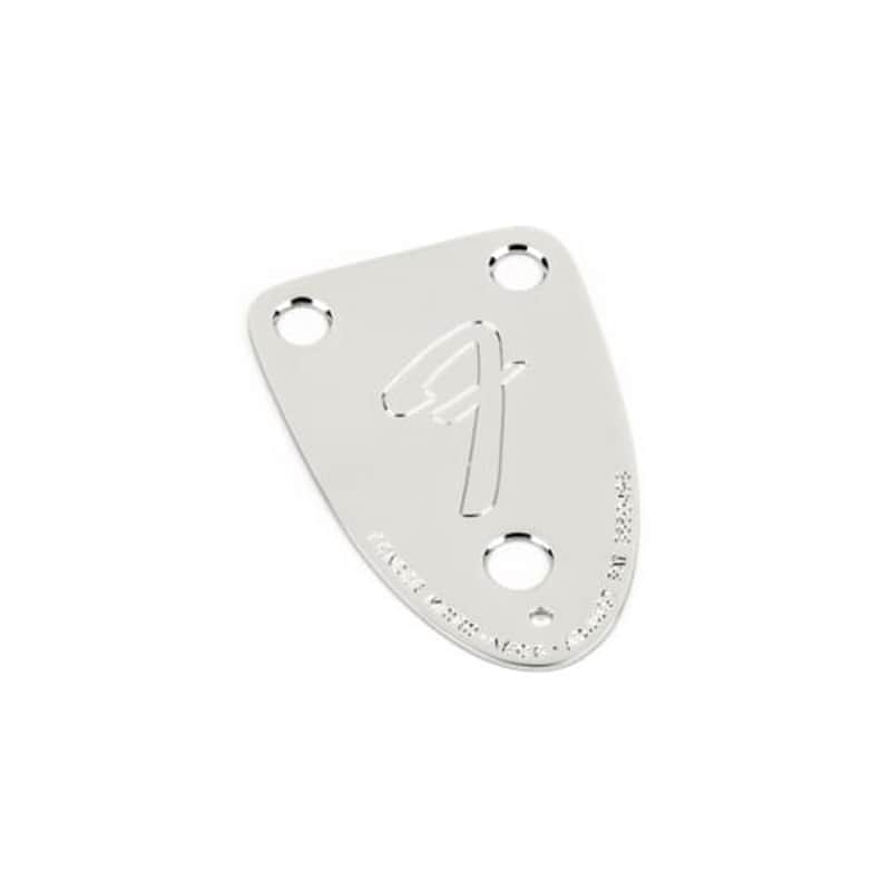 Neck Plate - Fender®, Chrome 3-Bolt 70s ”F” Style image 1