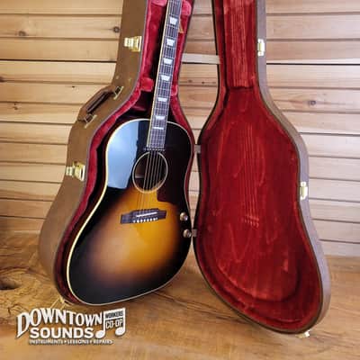 Gibson Acoustic J-160E Original Acoustic / Electric Guitar with Gibson Hard Case - Vintage Sunburst image 8