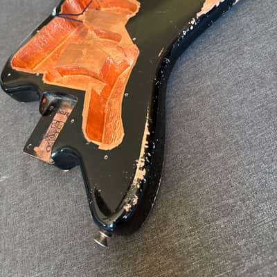 WARMOTH JAZZMASTER BODY • MJT BLACK NITRO RELIC • MASTERY BRIDGE & VIBRATO • NO PICKUPS image 17