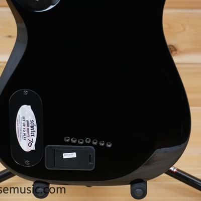 Schecter Sunset-7 Red Dawn - Gloss Black image 9