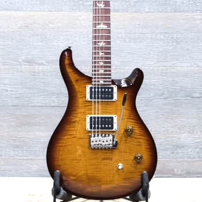 PRS CE 24 Bolt-On Pattern Thin Black Amber Nitro Finish Electric Guitar w/Bag image 1