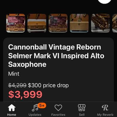 Cannonball Vintage Reborn Saxophone 20th Anniversary image 3